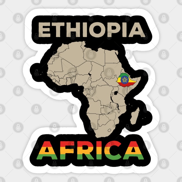 Ethiopia-Africa Sticker by Cuteepi